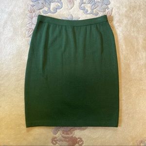 St. John Collective Moss Green Pencil Skirt